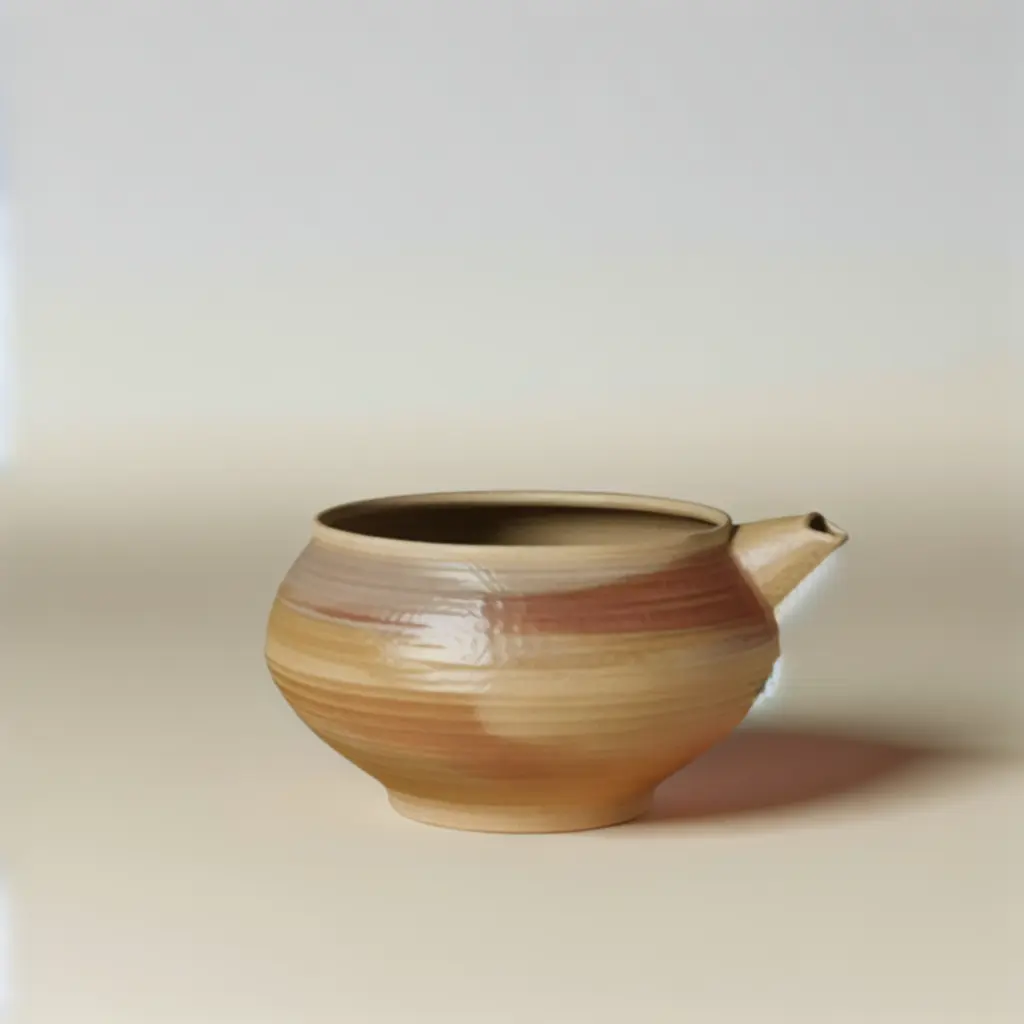 Ceramic Teapot Abstract Design
